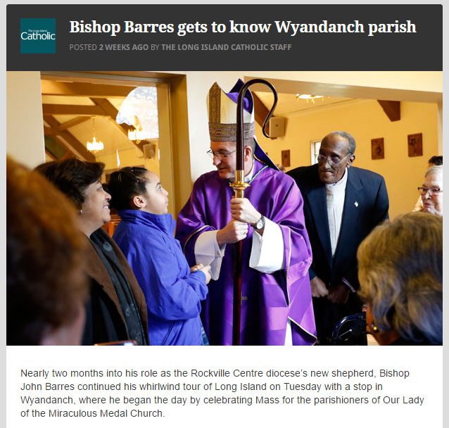 New Bishop John Barres Visits the Ryan Outreach